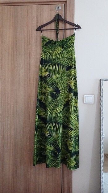 BOYUNDAN BAGLAMALI PENYE ELBISE - Görsel 6