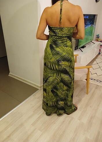 BOYUNDAN BAGLAMALI PENYE ELBISE - Görsel 9