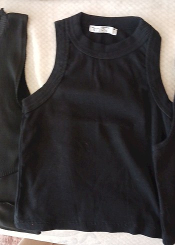 s Beden PAMUKLU SİYAH 3 ADET CROP. ( 3 adet 100 tl )