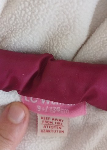 Bordo Kürklü Kız Çocuk Kapüşonlu Yelek - Görsel 6