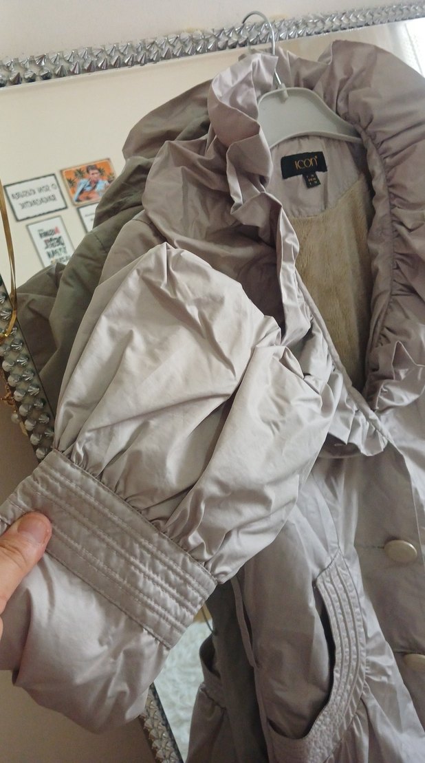 Düğmeli Vizon  ICON Marka kaban - Görsel 4