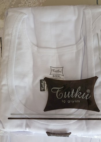 Tutku Erkek Baskılı Beyaz ATLETi 7/3XL - Görsel 2