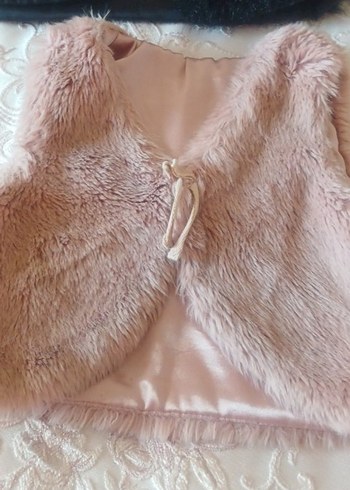 kız çocuklar için Kürklü şık yelekler - Görsel 6