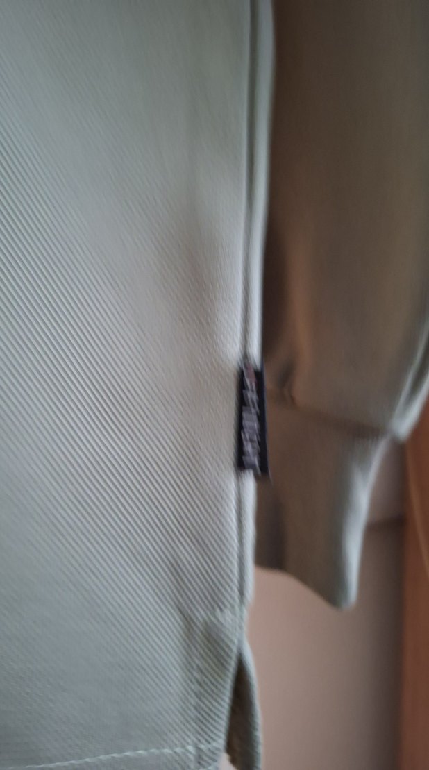 Gri Düğmeli Oversize Sweatshirt - Görsel 2