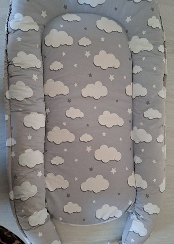 Gri Bulut Desenli Bebek uyku seti - Görsel 5