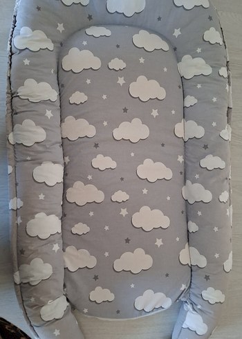 Gri Bulut Desenli Bebek uyku seti - Görsel 4