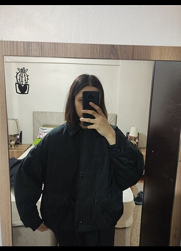 l Beden siyah Renk ZARA OVERSİZE CEKET