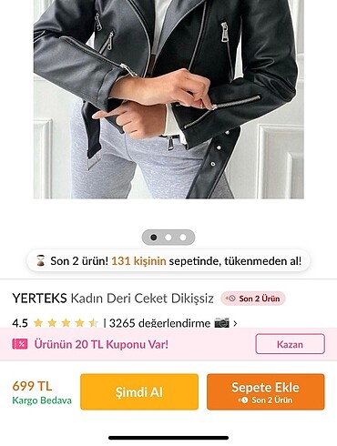 Yeni deri ceket