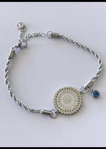 Çelik Zincir Detaylı Bohem Kadın Bileklik - Görsel 2