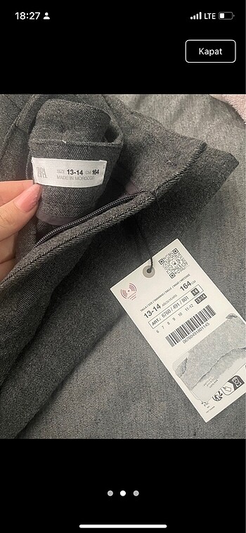 Zara ZARA balıksırtı pantolon