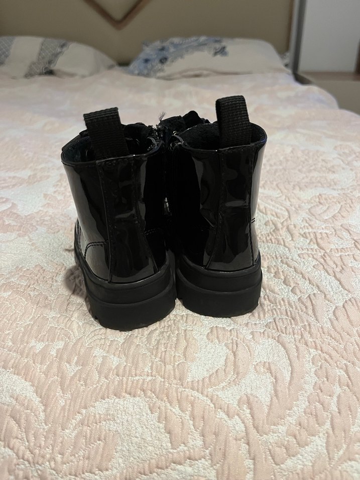 Hm Kız Çocuk Siyah Lastik Goth Botlar - Görsel 4