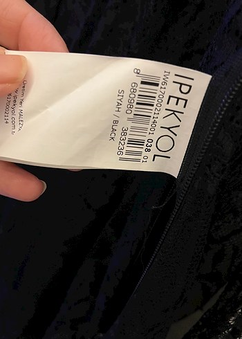 İpekyol Siyah Dantelli Uzun Elbise - Görsel 3