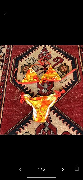vintage bikini takımı