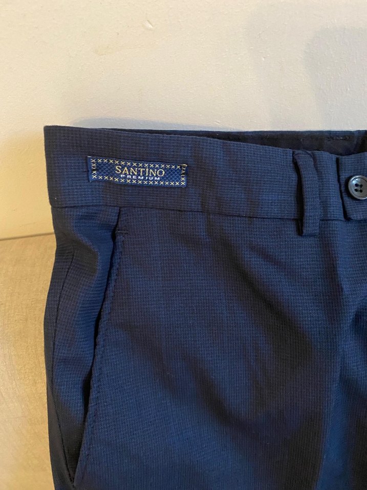 Erkek Lacivert Regular Fit pantalon - Görsel 3