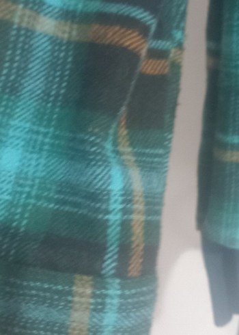 Düğmeli Yeşil erkek kışlık Gömlek - Görsel 4