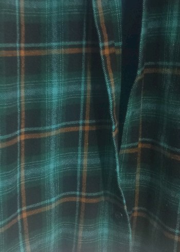 Düğmeli Yeşil erkek kışlık Gömlek - Görsel 5