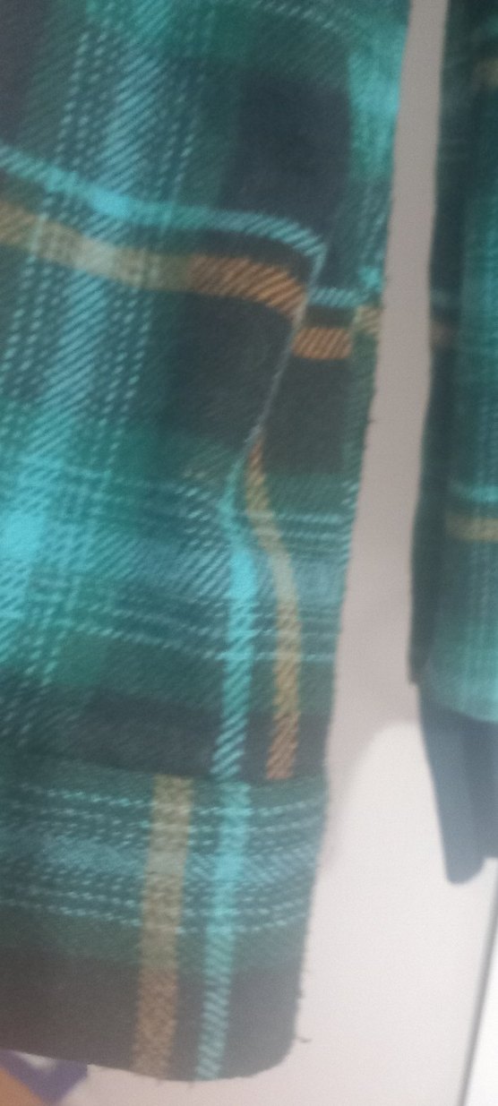 Düğmeli Yeşil erkek kışlık Gömlek - Görsel 4