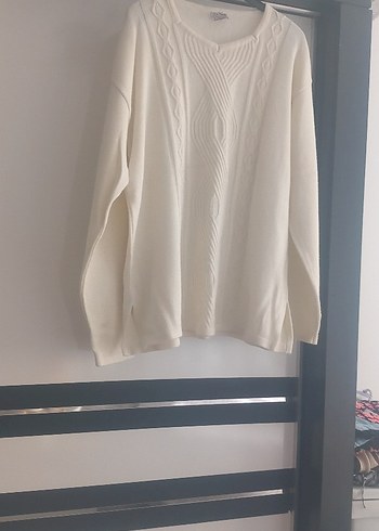 Beyaz Kadın Triko Kazak - Görsel 2