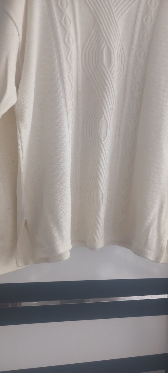Beyaz Kadın Triko Kazak - Görsel 3