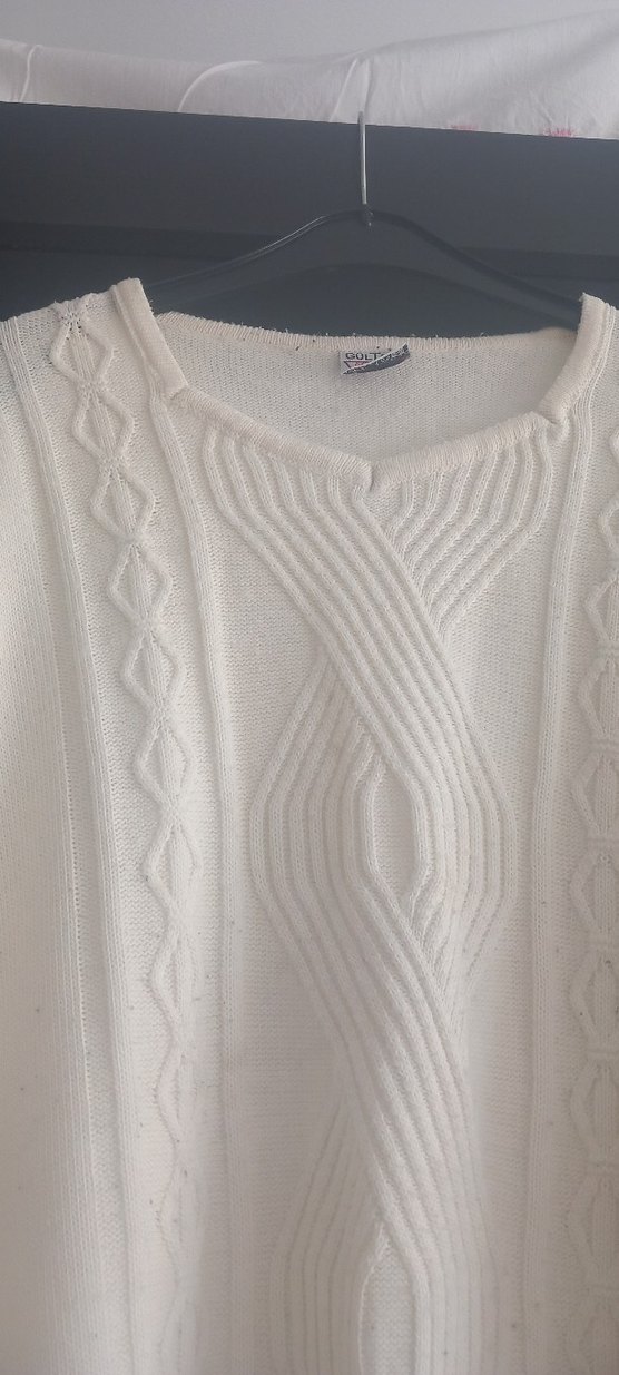 Beyaz Kadın Triko Kazak - Görsel 5