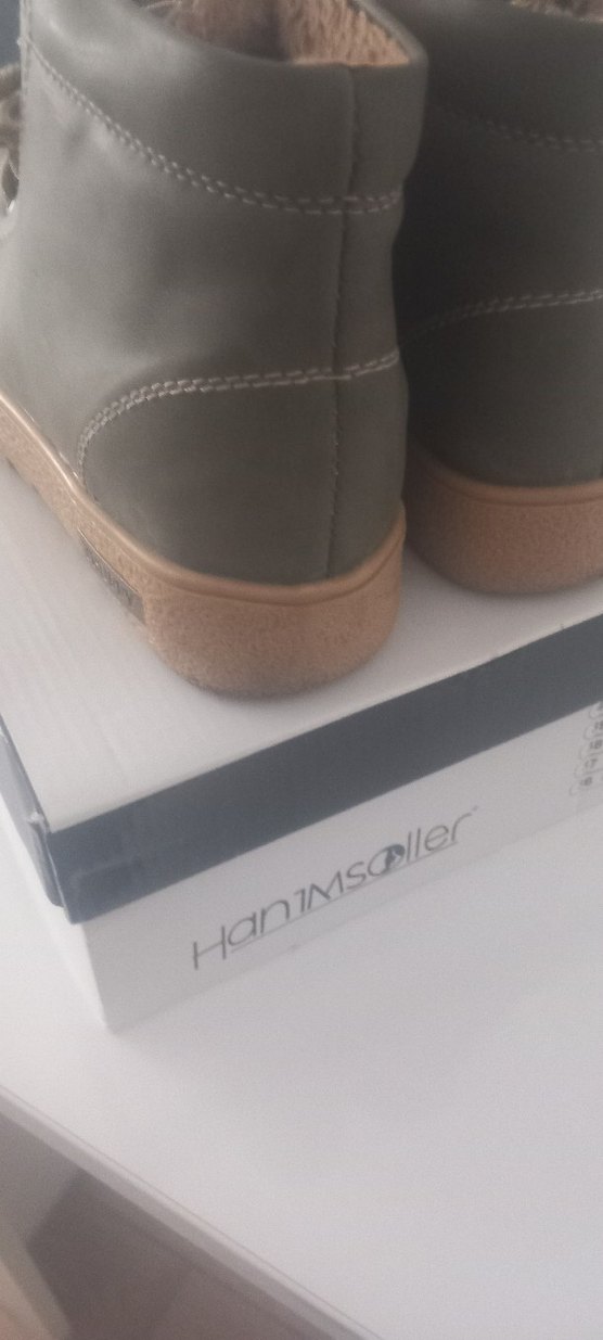 Haki renkte  Kürklü kafin Botu - Görsel 3