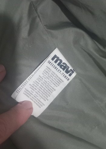 Düğmeli haki  Kadın mont - Görsel 4