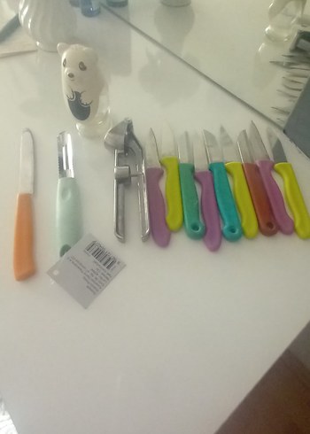 Pastel Renkli Çoklu Mutfak araç gerecleri - Görsel 7