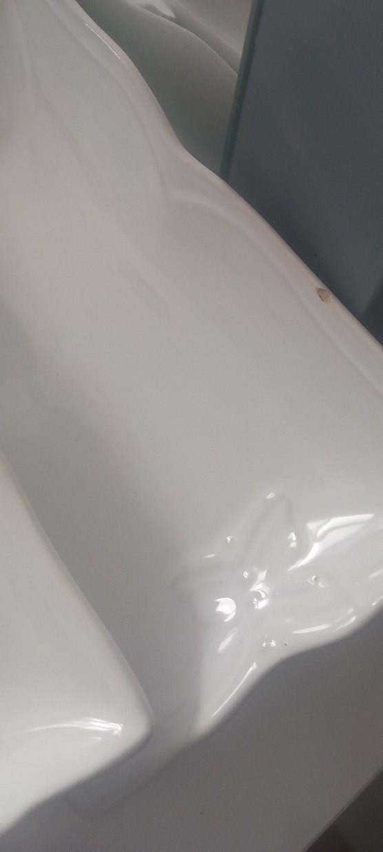 Beyaz Seramik Dikdörtgen Tabak Seti - Görsel 3