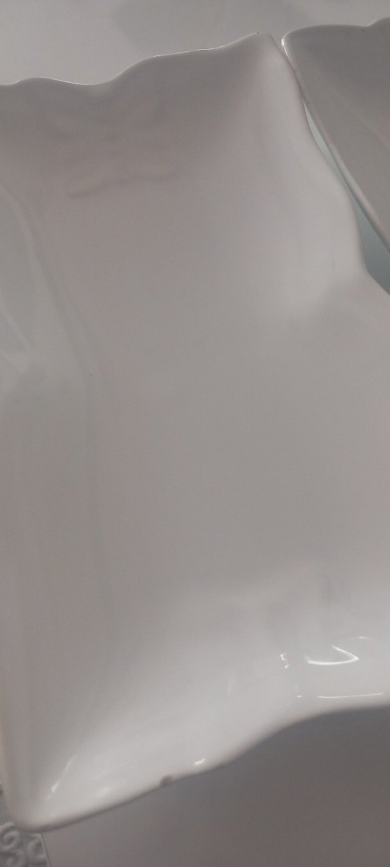 Beyaz Seramik Dikdörtgen Tabak Seti - Görsel 5