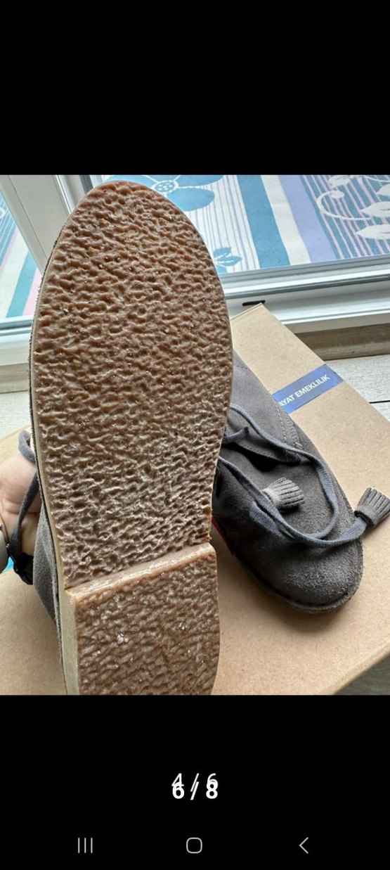 muda marka Gri Süet Kadın 2 cm topuklu Bot - Görsel 4