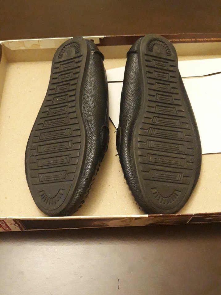 Siyah Deri Tokalı Kadın Düz Ayakkabı - Görsel 4