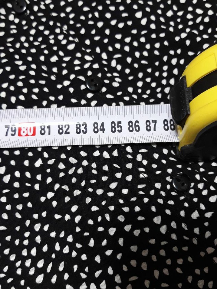 Desenli Siyah Uzun Kolluksuz Kadın Elbise - Görsel 3