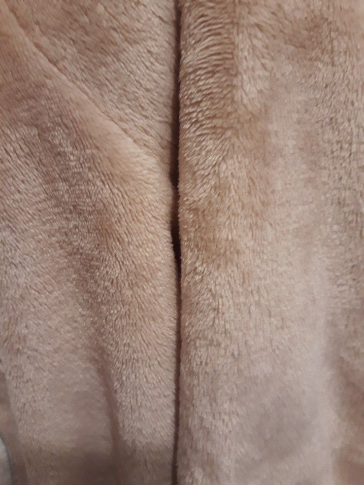 Bej Peluş Kedi Desenli Street Wear Sweatshirt - Görsel 2