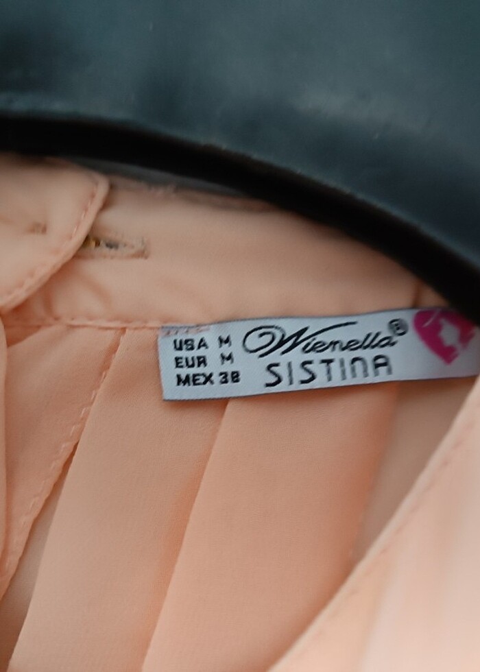 Şifon gomlek38 beden   somon  rengi - Görsel 4