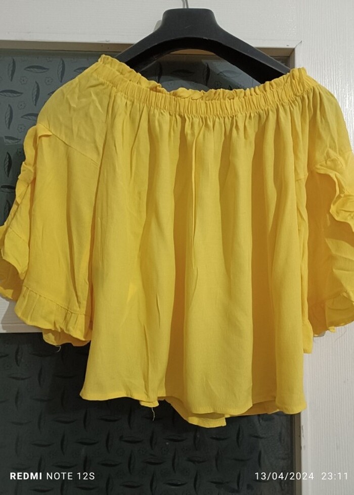 Koton omuz  dekolteli  gomlek - Görsel 4