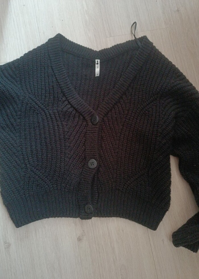  Siyh hırka kazak m beden - Görsel 3