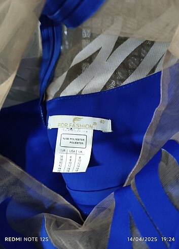 Mavi 36 beden abiye elbise ???????????? - Görsel 9