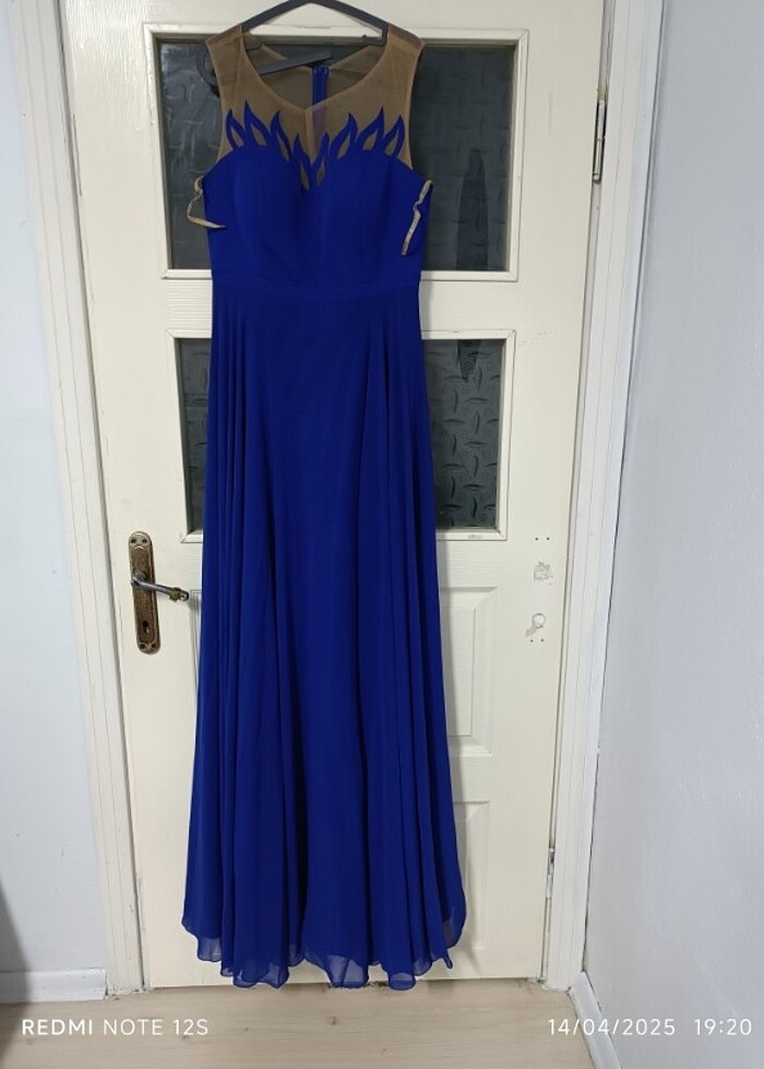 Mavi 36 beden abiye elbise ???????????? - Görsel 4