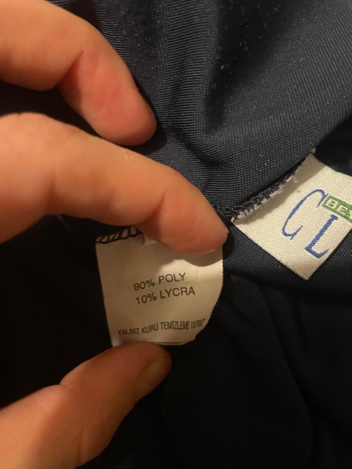 Lacivert Kadife Uzun Kadın Etek - Görsel 3