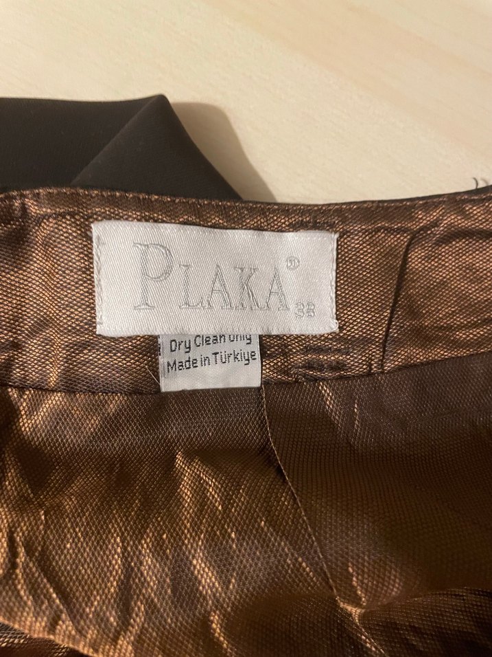 Kahverengi Midi Kadın Kalem Etek - Görsel 2