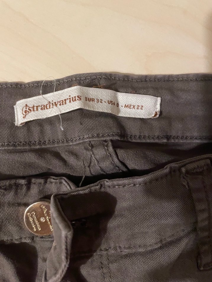 Haki Dar Kesim Kadın Pantolon - Görsel 4