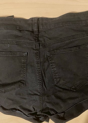 Siyah Kadın mini şort - Görsel 2