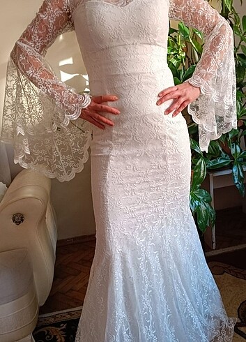 Nikah elbise sıfır temiz 