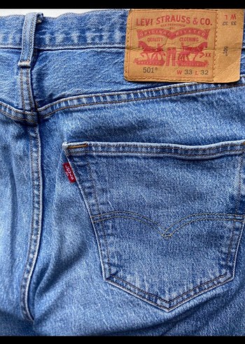 Levis Levi S 501 Acik Mavi Denim Jean