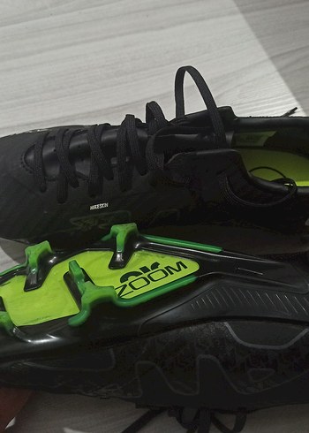 Siyah Bağcıklı Erkek Futbol Ayakkabısı - Görsel 4