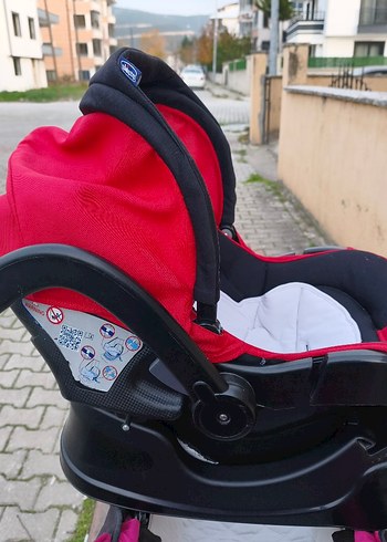 Kahverengi ve gri bebek arabası - Görsel 3