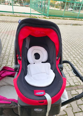 Kahverengi ve gri bebek arabası - Görsel 4