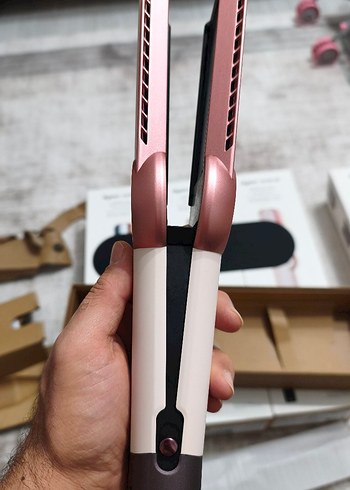 Bej ve gri saç düzleştirici - Görsel 11