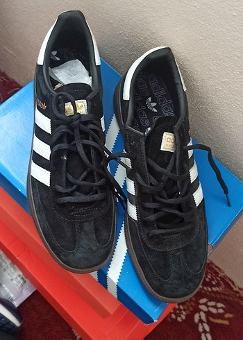 Siyah Süet Adidas Spezial  Spor Ayakkabı - Görsel 3