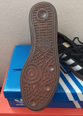 Siyah Süet Adidas Spezial  Spor Ayakkabı - Görsel 4